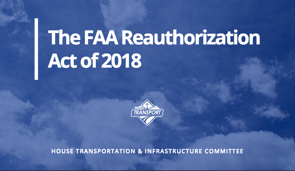House passes FAA Reauthorization Act of 2018